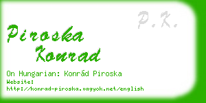 piroska konrad business card