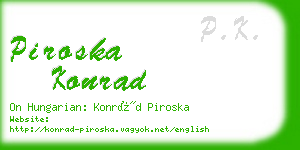 piroska konrad business card